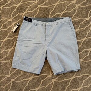 Ralph Lauren Men's Blue Flat Front classic Fit Shorts